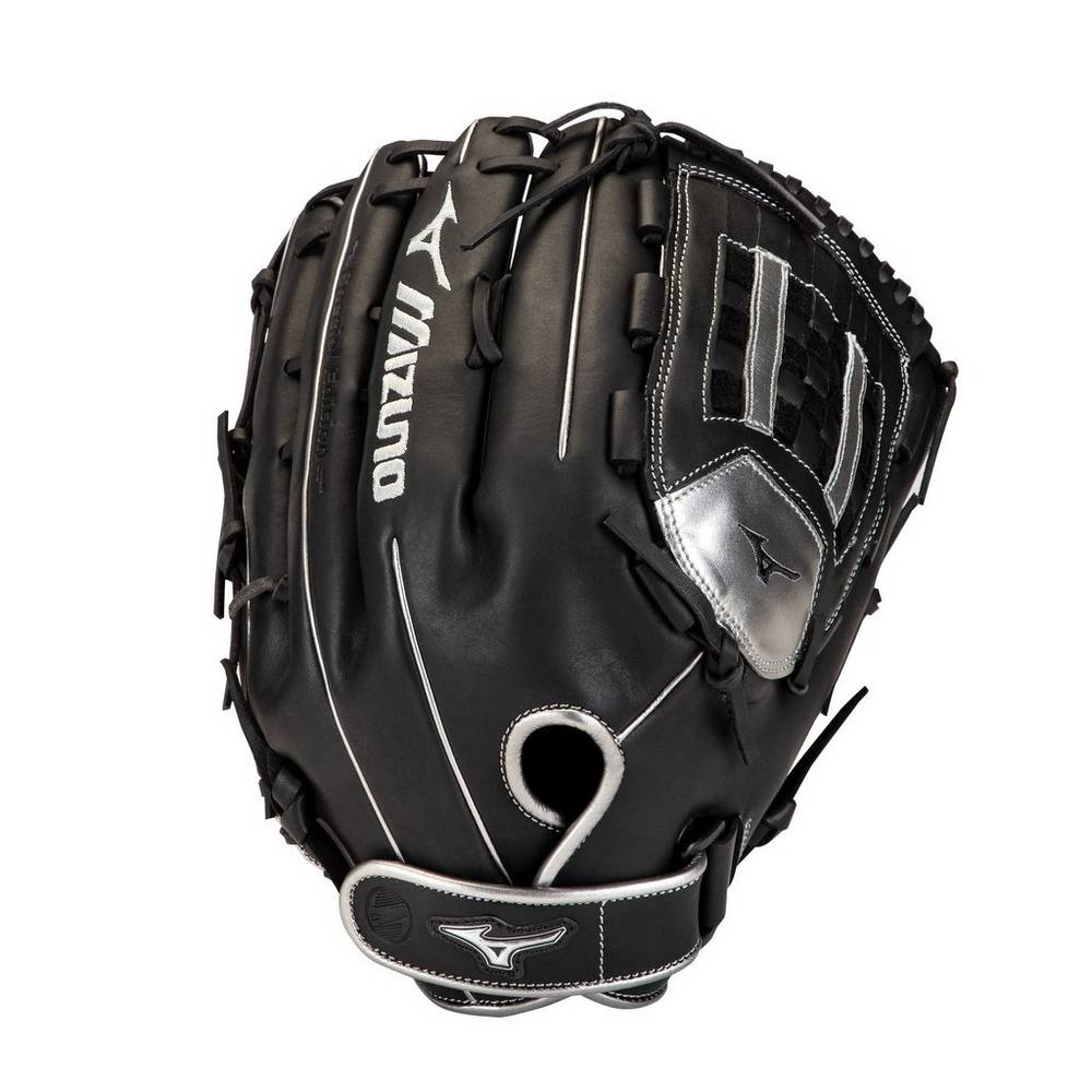 Guanti Mizuno Softball MVP Prime SE Slowpitch 14" Uomo - Nere/Argento - 97310-OECT